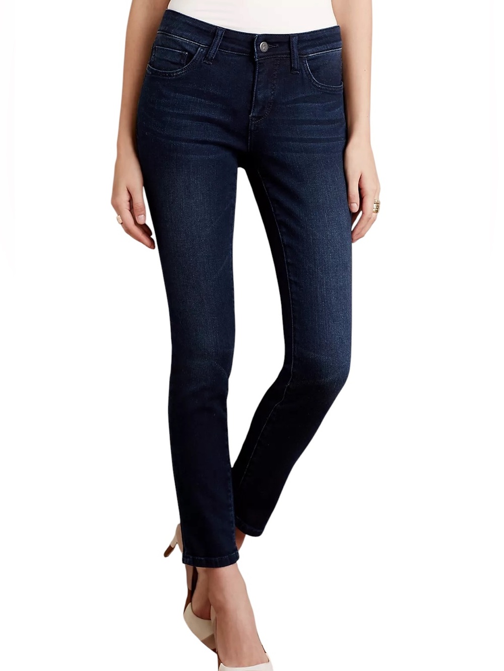 Anthropologie Pilcro Stet Mid Rise Skinny Ankle Length Jeans - 27